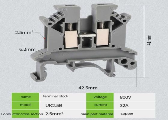UK Series Din Rail Terminal Block